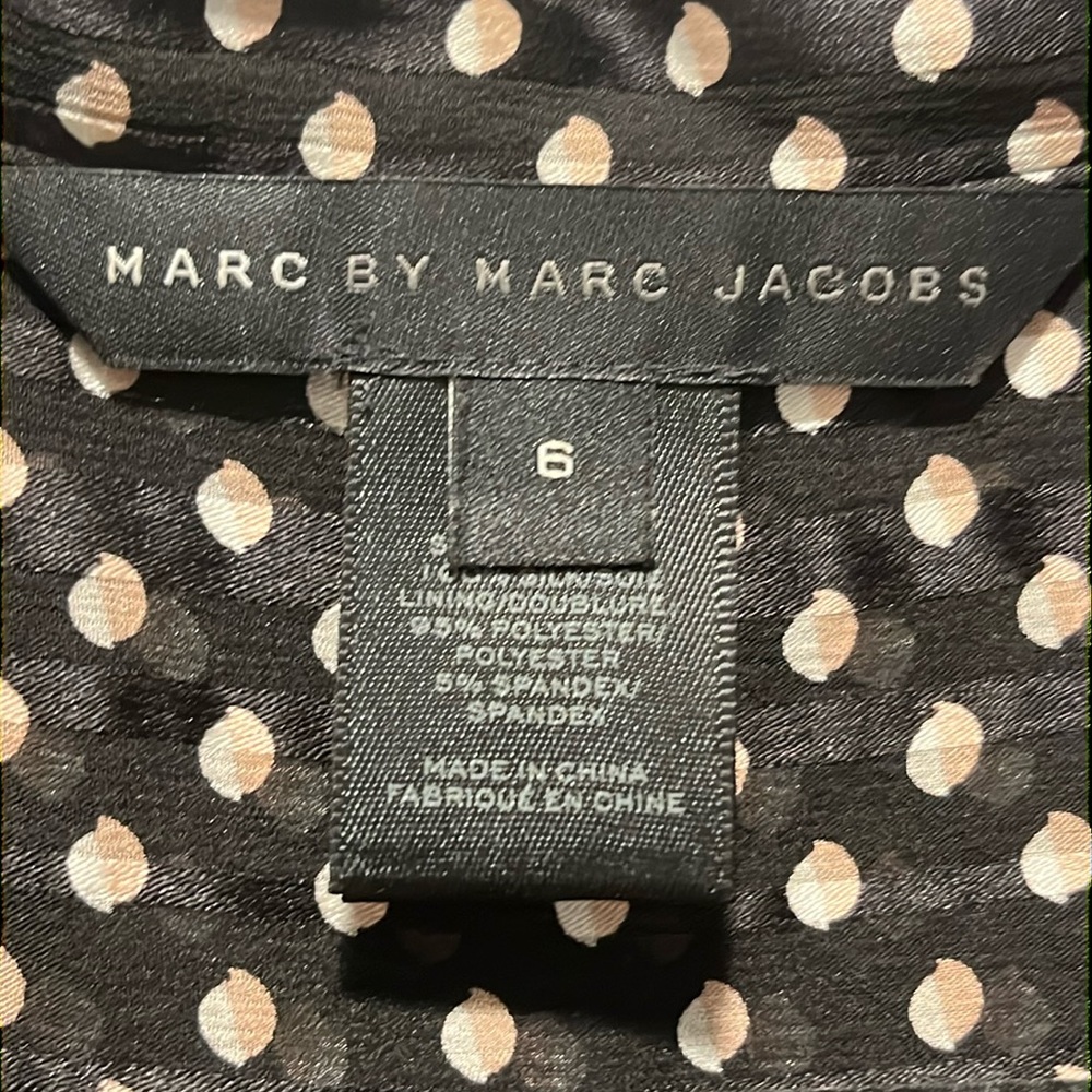 Marc Jacobs 100 % Silk sheer dress Women’s Size 6 - Picture 4 of 16
